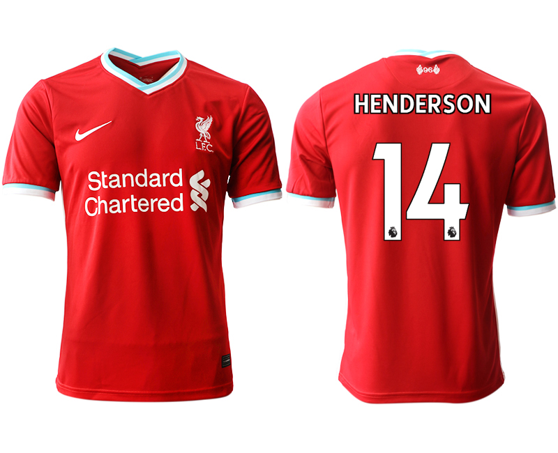 Men 2020-2021 club Liverpool home aaa version #14 red Soccer Jerseys